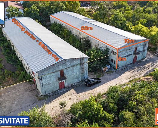 Spațiu industrial Comuna 1 Decembrie, 1200 mp