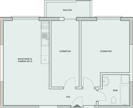 Apartament 3 camere Sibiu, 68 mp