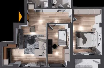 Apartament 3 camere, etajul 3, 88mp, Nicolina anunturi imobiliare Iasi