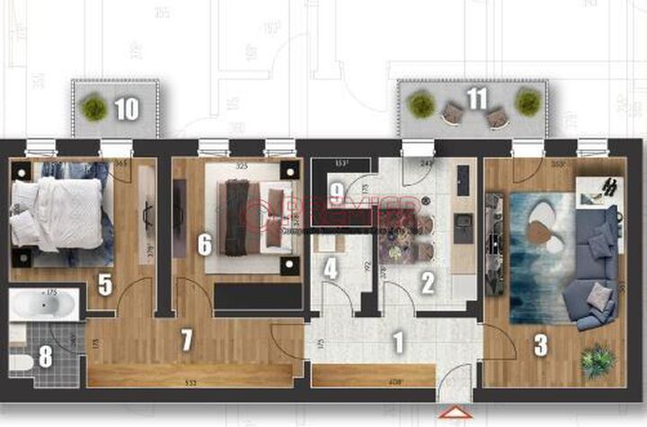 ZONA METALURGIEI - Apartament Decomandat 3 camere anunturi imobiliare Bucuresti