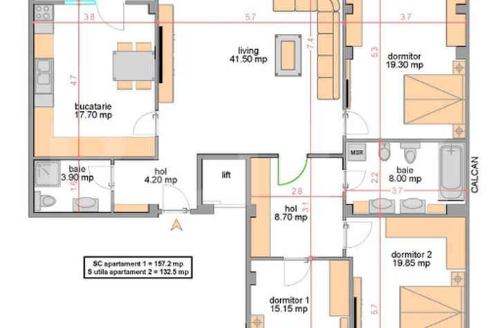 Apartament 4 camere de vanzare GEORGE ENESCU - Dolj anunturi imobiliare Dolj