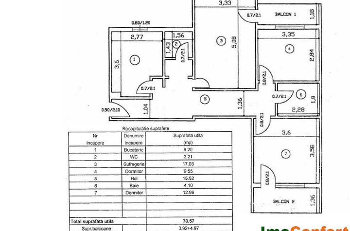 Apartament 3 camere de vanzare VALEA LUPULUI - Iasi anunturi imobiliare Iasi