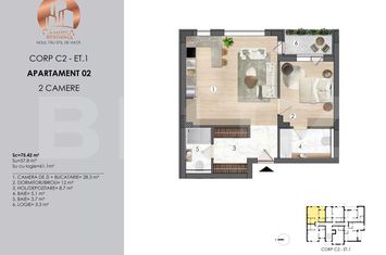 Apartament 2 camere de vanzare CAMPINA - Prahova anunturi imobiliare Prahova