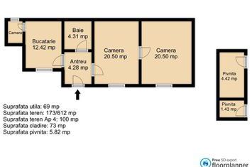 0 % comision ! 2 camere 69 mp, strada Somesului-zona Scala Center anunturi imobiliare Cluj