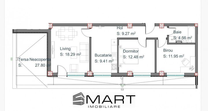 Apartament 3 camere de vanzare MIHAI VITEAZU - Sibiu anunturi imobiliare Sibiu