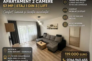 Apartament 2 camere de vânzare Bucuresti - Giurgiului