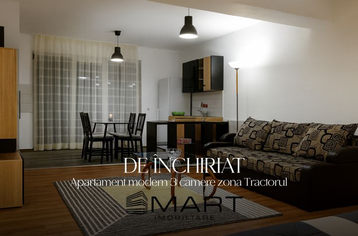 Apartament 3 camere de inchiriat TRACTORU - Brasov anunturi imobiliare Brasov