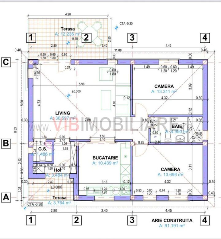 Casă - 3 camere de vanzare MAGURELE - Bucuresti anunturi imobiliare Bucuresti