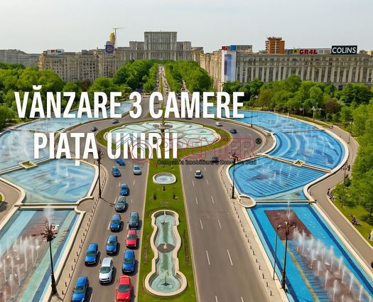 Apartament 3 camere P-ta Unirii, 81 mp