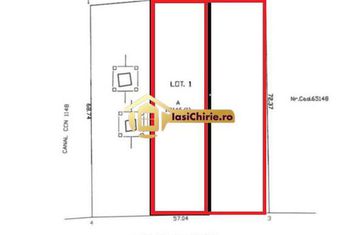 Teren Intravilan de inchiriat VLADICENI - Iasi anunturi imobiliare Iasi