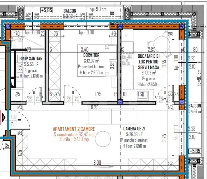 Apartament 2 camere de vanzare BACIU - Cluj anunturi imobiliare Cluj