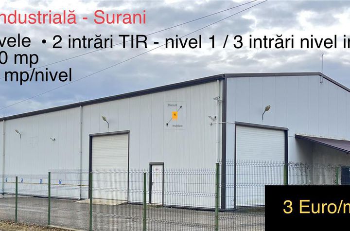 Spațiu industrial de inchiriat SURANI - Prahova anunturi imobiliare Prahova