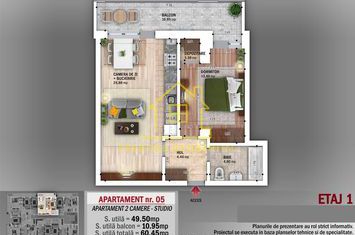 Apart.bloc nou-2 Camere-60mp-bloc Premium-Grigorescu anunturi imobiliare Bucuresti