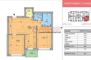 Apartament 3 Camere - Gata de mutare - Bloc Nou - Popesti Leordeni anunturi imobiliare Bucuresti