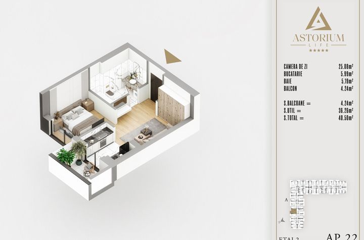 Titan Pallady Garsoniera tip Studio Astorium Predare Decembrie 2025 anunturi imobiliare Bucuresti