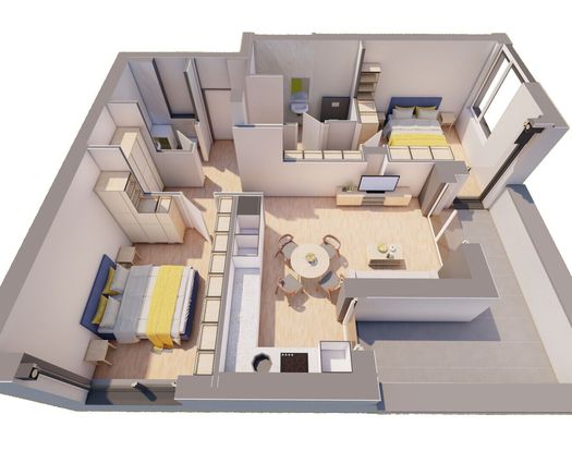 Apartament 3 camere UTA, 71 mp