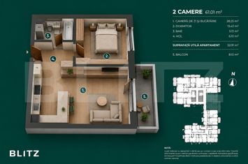 Apartament 2 camere de vanzare CLUJ-NAPOCA - Cluj anunturi imobiliare Cluj