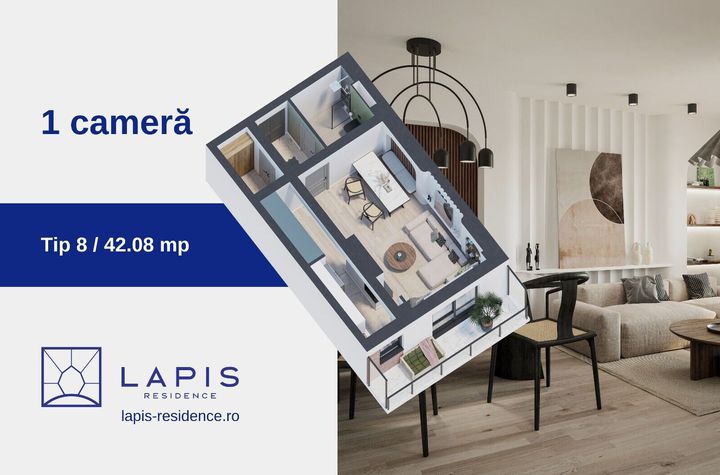 Lapis Residence, ap. 1 camera, 42 mp, incalzire in pardoseala anunturi imobiliare Iasi