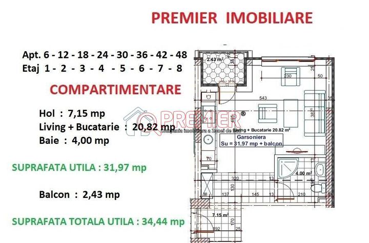 Metalurgiei - Postalionului - Garsoniera - 45872 euro anunturi imobiliare Bucuresti