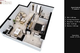 Apartament 2 camere de vânzare Bucuresti - Salaj
