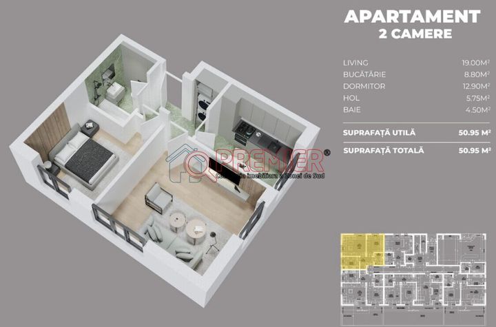 2 camere  Popesti Leordeni - Metrou Dimitrie Leonida anunturi imobiliare Bucuresti