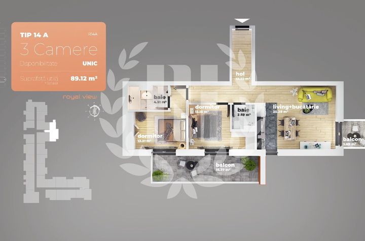 Apartament 3 camere Piata Sudului 89.12 mp utili anunturi imobiliare Bucuresti