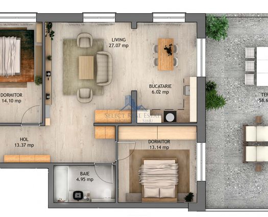 Apartament 4 camere Sibiu, 94 mp