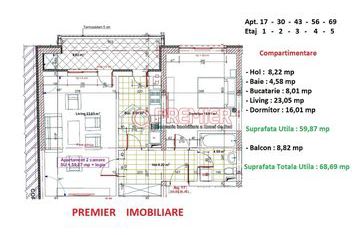 Apartament 2 camere 68,69 mp | Aparatorii Patriei anunturi imobiliare Bucuresti