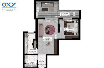 Cora Alexandriei-2 camere Tip 7 64mp mega discount anunturi imobiliare Bucuresti