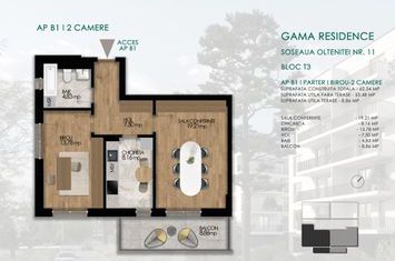 Apartament 2 camere Sos. Oltenitei, nr. 11 - Gama Residence BLOC T3,B1 anunturi imobiliare Bucuresti