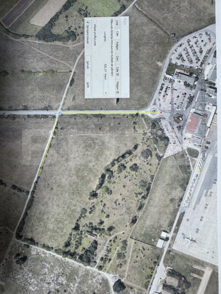 Teren de vanzare AEROPORT - Timis anunturi imobiliare Timis