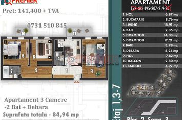 PROMO - 3 Camere Decomandat - Doua bai – Lidl Metalurgiei anunturi imobiliare Bucuresti