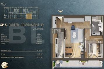 Apartament 2 camere de vanzare CLUJ-NAPOCA - Cluj anunturi imobiliare Cluj