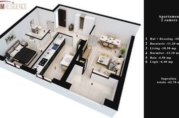 Apartament 2 camere, Dream Residence Rahova - Mutare imediata anunturi imobiliare Bucuresti
