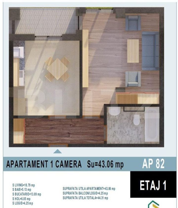 Garsonieră de vanzare BISTRITA - Bistrita-Nasaud anunturi imobiliare Bistrita-Nasaud
