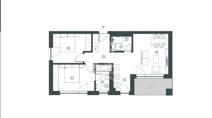 Apartament cu 3 camere,  2 bai, decomandat, incalzire in pardosela anunturi imobiliare Timis