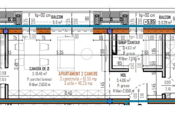 Apartament 2 camere de vanzare BACIU - Cluj anunturi imobiliare Cluj