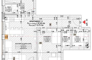 Apartament 3 camere de vanzare FLORESTI - Cluj anunturi imobiliare Cluj