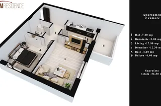 Apartament 2 camere de vânzare Bucuresti - Salaj