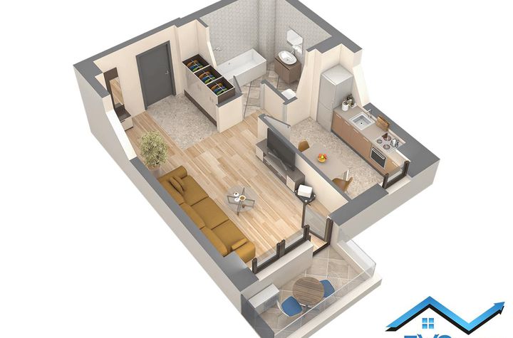 Garsonieră de vanzare PODU ROS - Iasi anunturi imobiliare Iasi