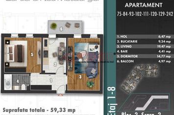 Sector 4 ! Bulevardul Metalurgiei - Parc Tudor Arghezi - 2 Camere decomandat anunturi imobiliare Bucuresti