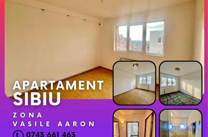 Apartament 3 camere de vanzare VASILE AARON - Sibiu anunturi imobiliare Sibiu