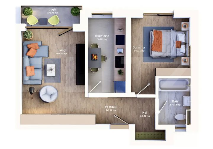 Apartament 2 camere de vanzare MEHALA - Timis anunturi imobiliare Timis