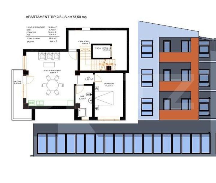 Apartament 2 camere de vanzare CRAIOVA - Dolj anunturi imobiliare Dolj