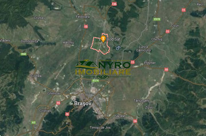 Teren Intravilan de vanzare BOD - Brasov anunturi imobiliare Brasov