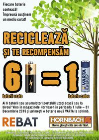 Hornbach vrea să colecteze peste 6 tone de baterii uzate în campania „Fiecare baterie contează”