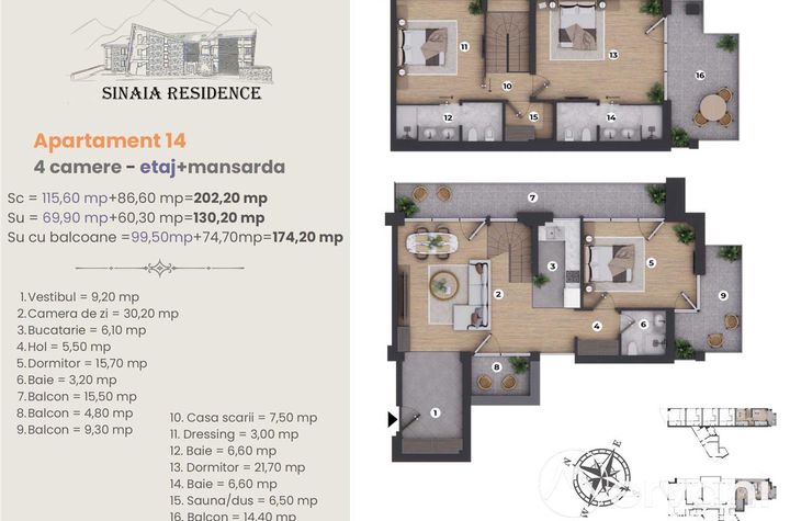Apartament 4 camere de vanzare SINAIA - Prahova anunturi imobiliare Prahova