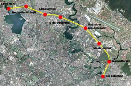 Inelul median în nord taie Herăstrăul cu două tunele îngropate la 25 m