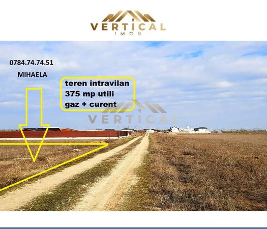 Teren Intravilan Comuna Berceni, 375 mp