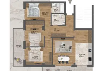 Apartament 4 camere Sos. Oltenitei, nr. 13C - Gama Residence anunturi imobiliare Bucuresti